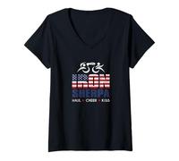 Femme Tri Sherpa Support de Triathlon pour Triathlon T-Shirt avec Col en V