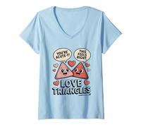 Femme Triangles d'amour, mathématiques Mignons, Vous êtes aigu Y T-Shirt avec Col en V