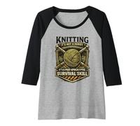 Femme Tricot Post-apocalyptique Halloween Tricoter Self Reliance Manche Raglan