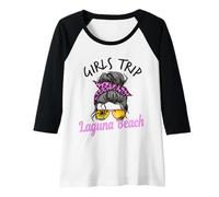 Femme Trip Laguna Beach California Chignon désordonné pour Filles Manche Raglan