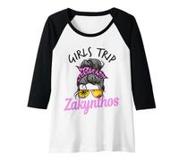Femme Trip Zakynthos Chignon désordonné pour Filles Manche Raglan