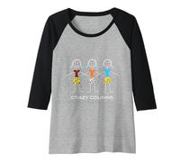 Femme Trois cousines Amusantes pour Femmes et Filles Manche Raglan