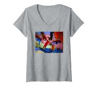 Femme Troisième Rocher vu du Soleil Joseph Gordon-Levitt Michael Grecco T-Shirt avec Col en V