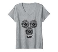 Femme Troisième Roue drôle T-Shirt avec Col en V