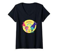Femme Trolls Basket Full of Joy T-Shirt avec Col en V