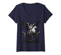 Femme Trompettes du duc Infernal Murmur T-Shirt avec Col en V