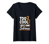 Femme Trop Cool pour Une Seule sclérose en plaques Sclérose drôle MS T-Shirt avec Col en V