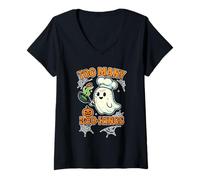 Femme Trop de fantômes du Chef de Boo Kings T-Shirt avec Col en V