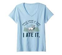 Femme Trophée de chasse au cerf Hunter Dad Big Game Buck rétro vintage T-Shirt avec Col en V