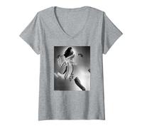 Femme Troy Tate The Teardrop Explodes Chris Duffy Photographie T-Shirt avec Col en V