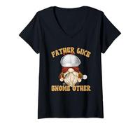 Femme True Crime GNOME in Sherlock Costume Detektive Dad Saying T-Shirt avec Col en V