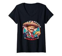 Femme Trump Golfe du Mexique Amérique de l'est 2025 T-Shirt avec Col en V