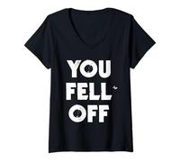 Femme Tu ES tombée ? T-Shirt avec Col en V