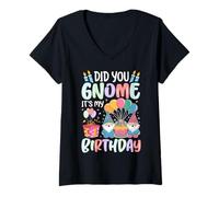 Femme Tu es un nain ? C'est mon anniversaire T-Shirt avec Col en V