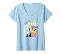 Femme Tu n'es Pas Moche. La société est - Punk Rat T-Shirt avec Col en V