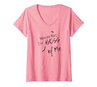 Femme Tu n'es Pas Mon Patron, drôle et Mignon, Sassy Womens Lib T-Shirt avec Col en V