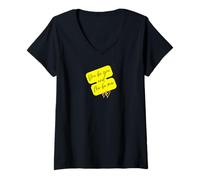 Femme Tu sois toi et Moi sois Moi T-Shirt avec Col en V