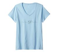 Femme Turbo Racing Car Enthusiast Turbocompresseur Heart Beat Boost T-Shirt avec Col en V