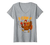 Femme Turkey F-Caw-F Fcawf Funny Thanksgiving Adult Humor T-Shirt avec Col en V