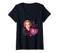 Femme Twilight Jasper Hale Hearts Vampire Crush Movie T-Shirt avec Col en V