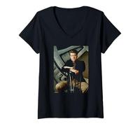 Femme Twin Peaks David Lynch Gomme par Michael Grecco T-Shirt avec Col en V