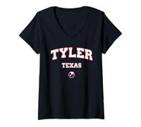Femme Tyler Texas T-Shirt avec Col en V