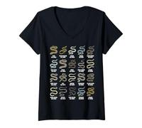 Femme Types de Serpents de mer - Herpétologie Science Espèces de Serpents de mer T-Shirt avec Col en V