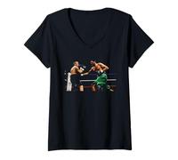 Femme Tyson Fury V Lee Swaby Battle of Brum 2009 Boxe T-Shirt avec Col en V