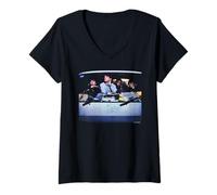Femme U2 Boy Tour Van Bono Band 1980 par Martyn Goddard T-Shirt avec Col en V