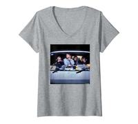 Femme U2 Boy Tour Van Bono Band Photo par Martyn Goddard T-Shirt avec Col en V