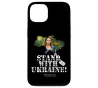 Femme ukrainienne en Costume allégorie Stand avec Ukraine Coque pour iPhone 13