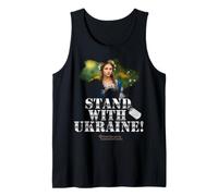 Femme ukrainienne en Costume allégorie Stand avec Ukraine Débardeur