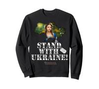 Femme ukrainienne en Costume allégorie Stand avec Ukraine Sweatshirt