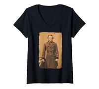 Femme Ulysses S. Grant, Union Army General T-Shirt avec Col en V