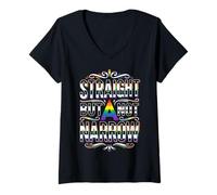 Femme Un allié Fier, Droit mais Pas étroit T-Shirt avec Col en V