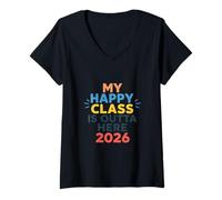 Femme Un Avenir radieux m'attend : ma Joyeuse de 2026 est terminée T-Shirt avec Col en V
