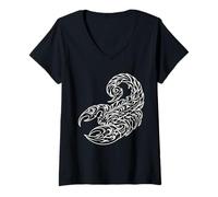 Femme Un Classique Vintage Scorpion Dark A Fantasy T-Shirt Graphique T-Shirt avec Col en V