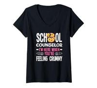 Femme Un conseiller Scolaire est là Quand Vous Vous sentez Mal T-Shirt avec Col en V