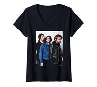 Femme Un Endroit pour enterrer des étrangers Groupe de Rock Brooklyn Andy Willsher T-Shirt avec Col en V