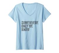 Femme Un Endroit Que Nous Sommes Les Seuls à connaître T-Shirt avec Col en V