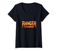 Femme Un esprit Ranger cool pour un cœur aventureux T-Shirt avec Col en V