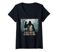 Femme Un Gars comme Moi Est Difficile À Trouver. Hommes Bigfoot De T-Shirt avec Col en V