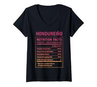 Femme Un Gars hondurien drôle, Honduras Roots T-Shirt avec Col en V