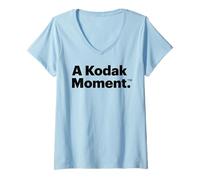 Femme Un moment Kodak T-Shirt avec Col en V