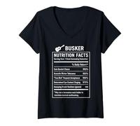 Femme Un Musicien de Rue drôle T-Shirt avec Col en V