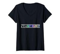 Femme Un Nerd de mathématiques, Je n'arrive Pas à y Croire, Professeur de mathématiques T-Shirt avec Col en V
