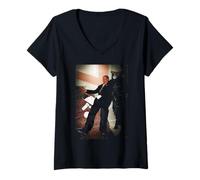 Femme Un Pied dans la Tombe Victor Meldrew Richard Wilson T-Shirt avec Col en V