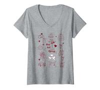 Femme Un tini bit Tipsy Enterrement de Vie de Jeune Fille mariée et Demoiselles d'honneur T-Shirt avec Col en V