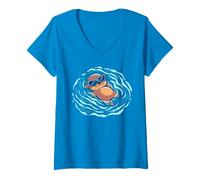 Femme Un très bel été T-Shirt avec Col en V