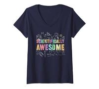 Femme Un Voyage de Physique Intelligent et scientifiquement Impressionnant Inspire Les professeurs T-Shirt avec Col en V